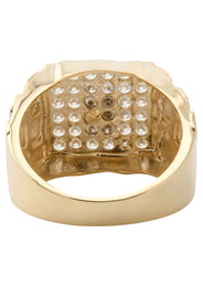 10K Gold Cz Allah Ring For Men | 5 Grams