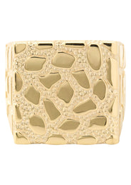 10K Gold Nugget Ring For Men | 5.2 Grams