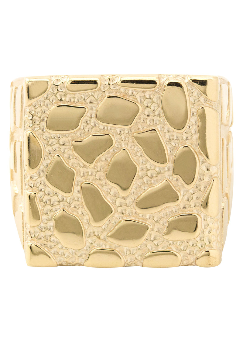 10K Gold Nugget Ring For Men | 5.2 Grams