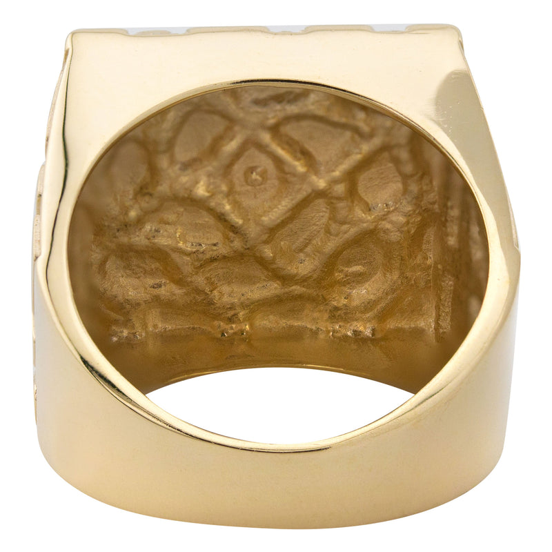 10K Gold Nugget Ring For Men | 5.2 Grams