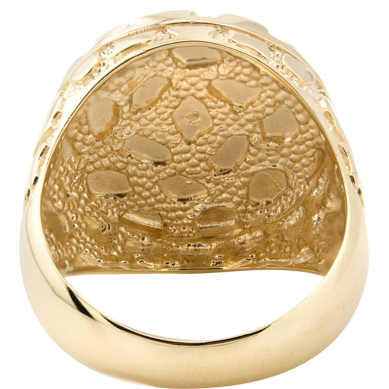 10K Gold Nugget Ring For Men | 4.4 Grams