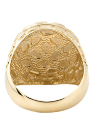 10K Gold Nugget Ring For Men | 4.4 Grams