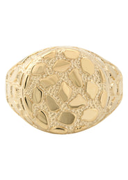 10K Gold Nugget Ring For Men | 3 Grams