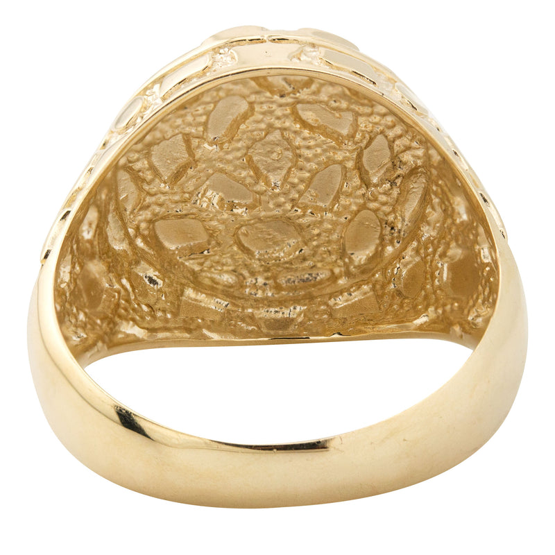 10K Gold Nugget Ring For Men | 3 Grams