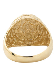 10K Gold Nugget Ring For Men | 3 Grams