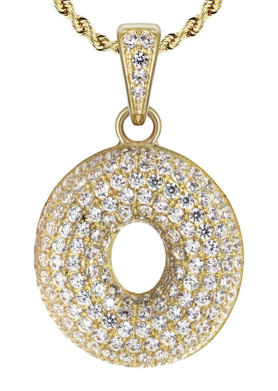 10K Yellow Gold Bubble Letter 