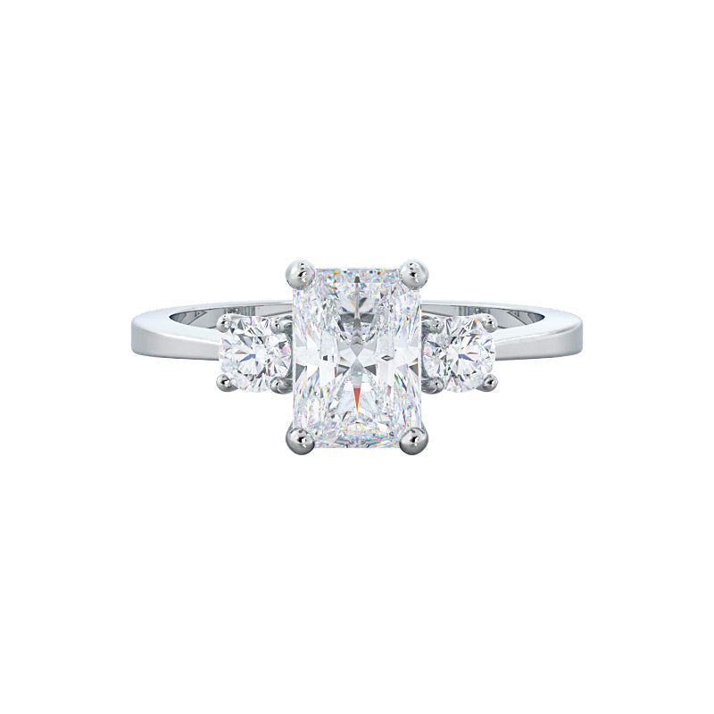 Olivia 2ct Radiant engagement ring setting