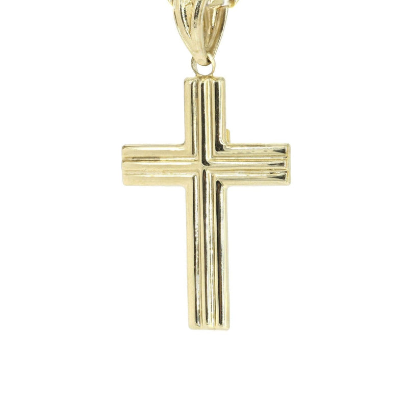 10K Gold Crucifix / Cross  Necklace For Men | 5.67 Grams
