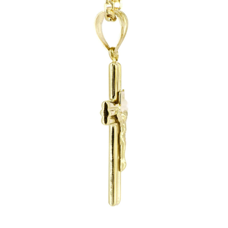 10K Gold Crucifix / Cross  Necklace For Men | 5.67 Grams