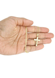 10K Gold Crucifix / Cross  Necklace For Men | 5.67 Grams