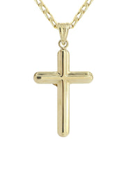 10K Gold Crucifix / Cross  Necklace For Men | 6.11 Grams