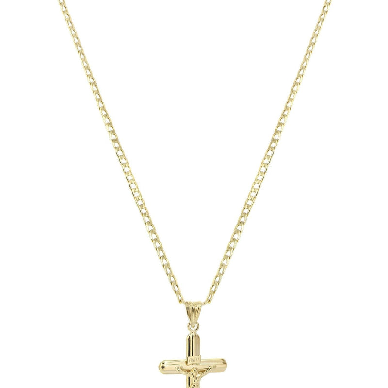 10K Gold Crucifix / Cross  Necklace For Men | 6.11 Grams