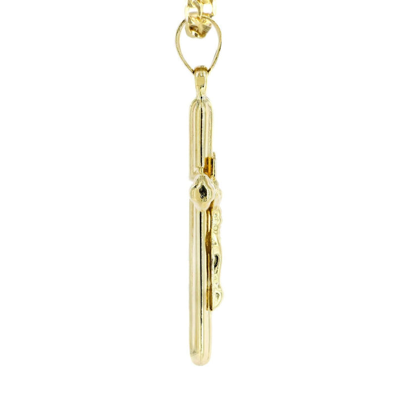 10K Gold Crucifix / Cross  Necklace For Men | 6.11 Grams