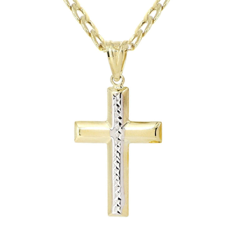 10K Gold Cross  Necklace For Men | 5.58 Grams
