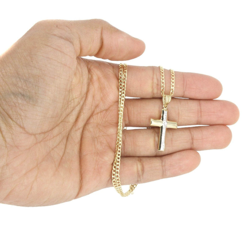 10K Gold Cross  Necklace For Men | 5.58 Grams