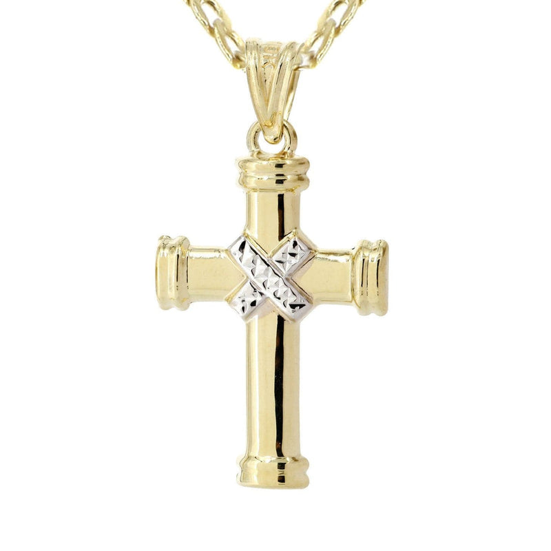 10K Gold Cross  Necklace For Men | 6.12 Grams