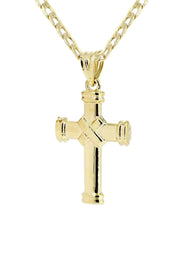 10K Gold Cross  Necklace For Men | 6.12 Grams