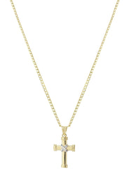 10K Gold Cross  Necklace For Men | 6.12 Grams