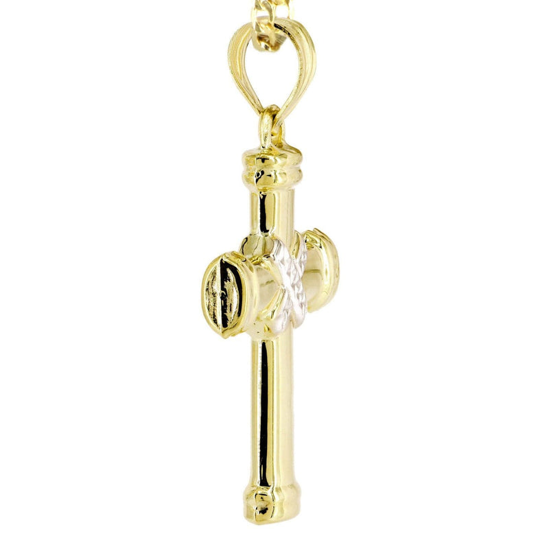 10K Gold Cross  Necklace For Men | 6.12 Grams