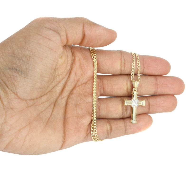10K Gold Cross  Necklace For Men | 6.12 Grams