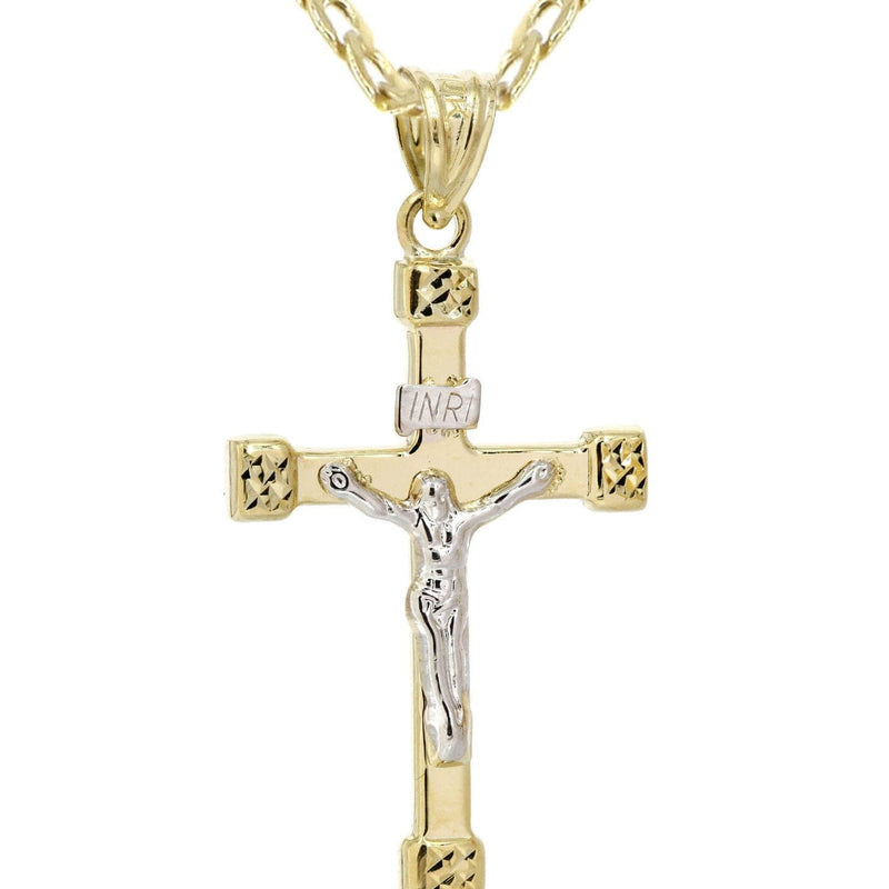 10K Gold Crucifix / Cross  Necklace For Men | 6.17 Grams