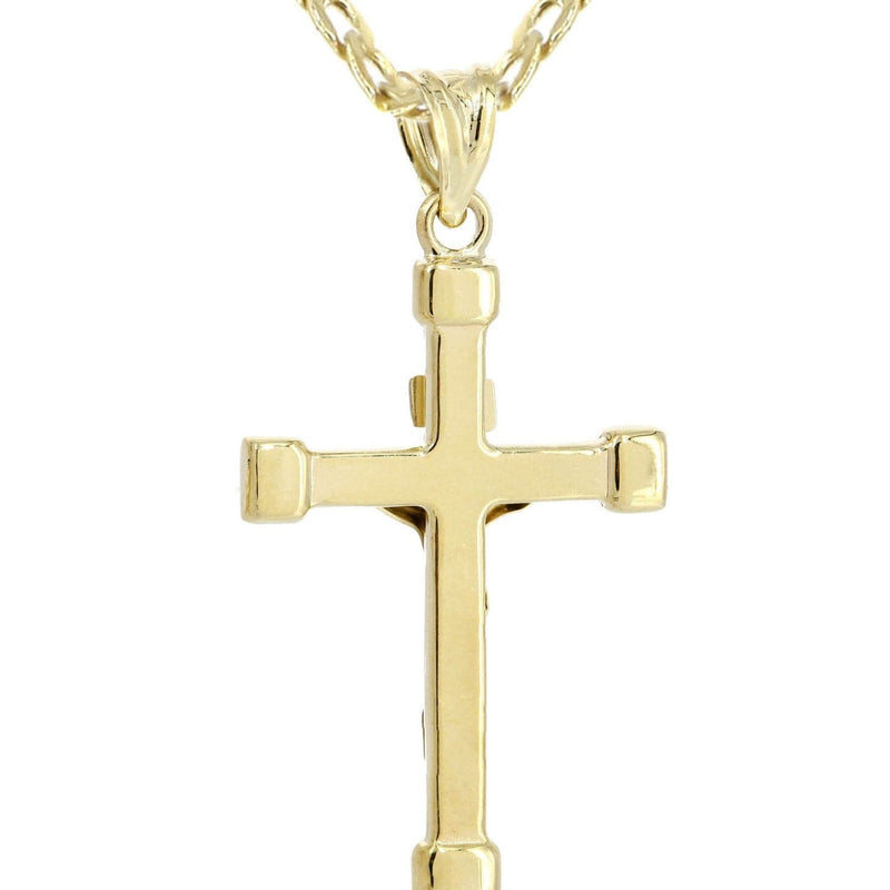 10K Gold Crucifix / Cross  Necklace For Men | 6.17 Grams