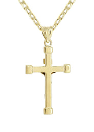 10K Gold Crucifix / Cross  Necklace For Men | 6.17 Grams