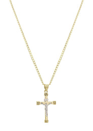 10K Gold Crucifix / Cross  Necklace For Men | 6.17 Grams