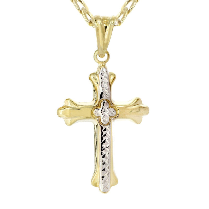 10K Gold Cross  Necklace For Men | 5.81 Grams