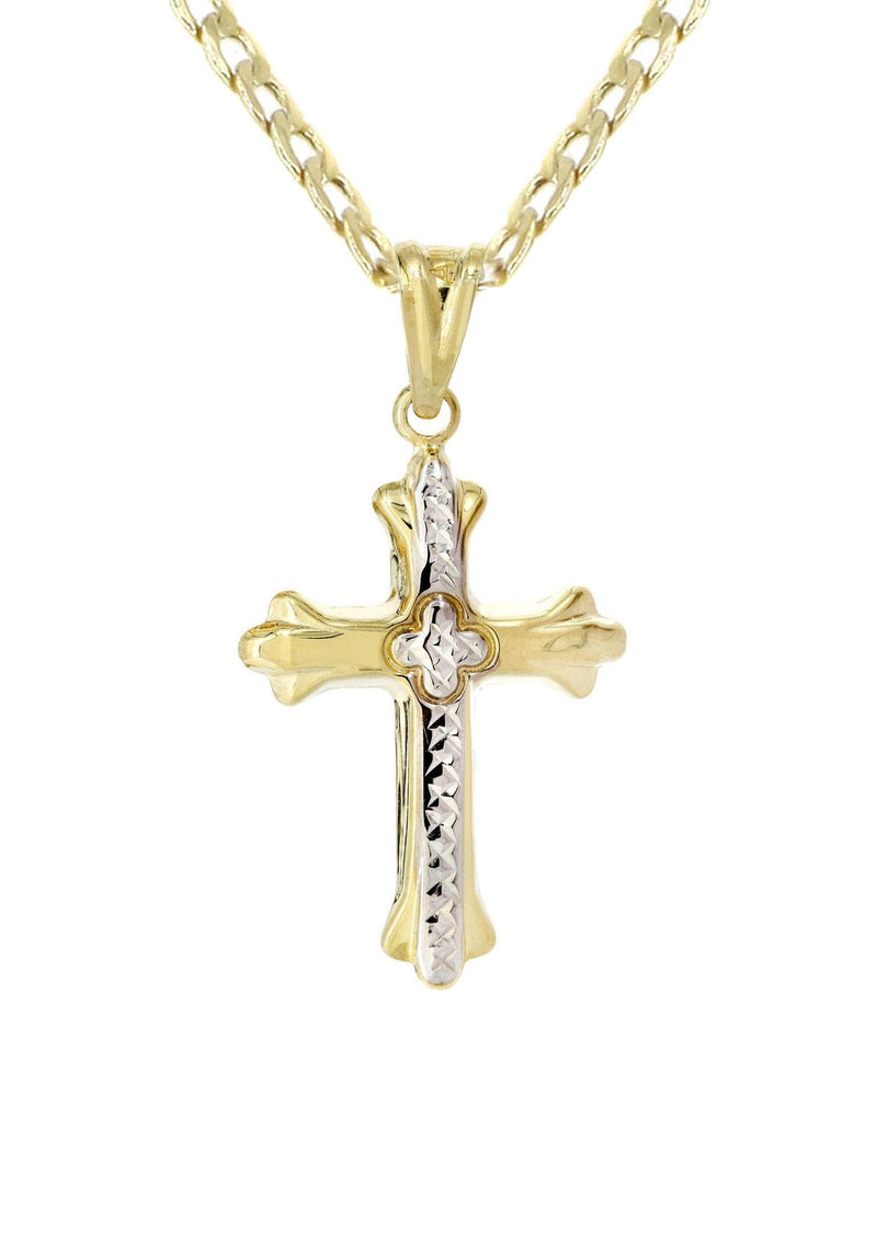 10K Gold Cross  Necklace For Men | 5.81 Grams