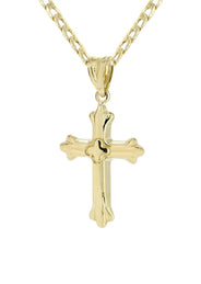 10K Gold Cross  Necklace For Men | 5.81 Grams