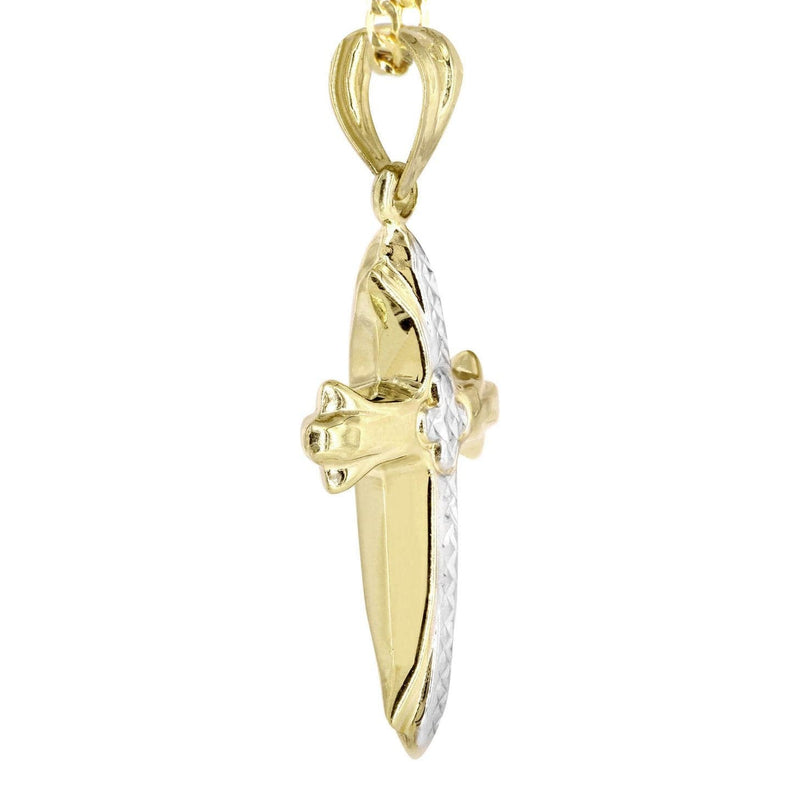 10K Gold Cross  Necklace For Men | 5.81 Grams