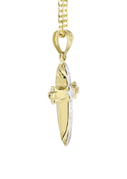 10K Gold Cross  Necklace For Men | 5.81 Grams