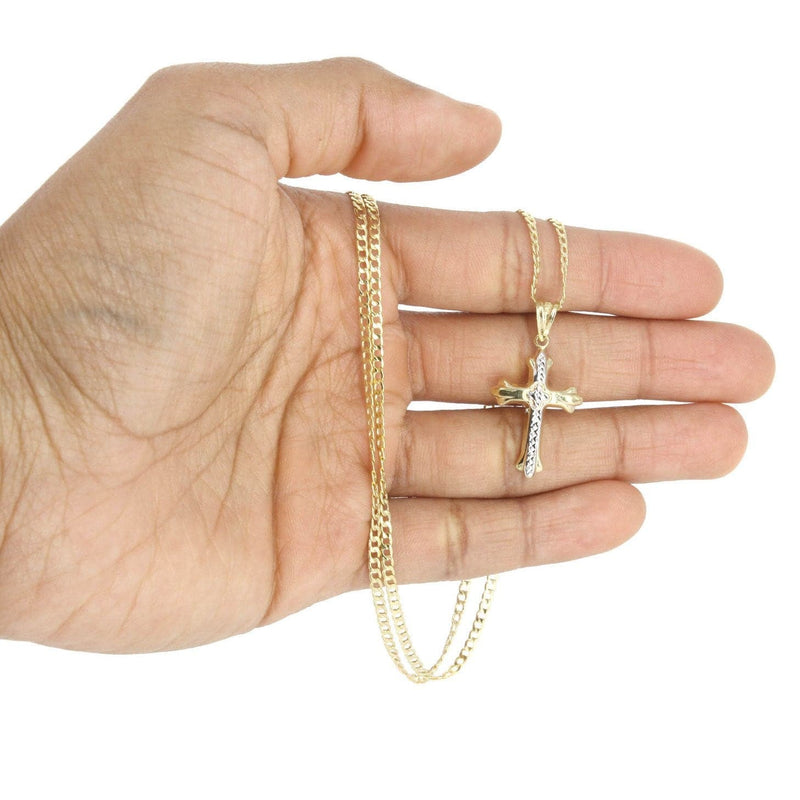 10K Gold Cross  Necklace For Men | 5.81 Grams