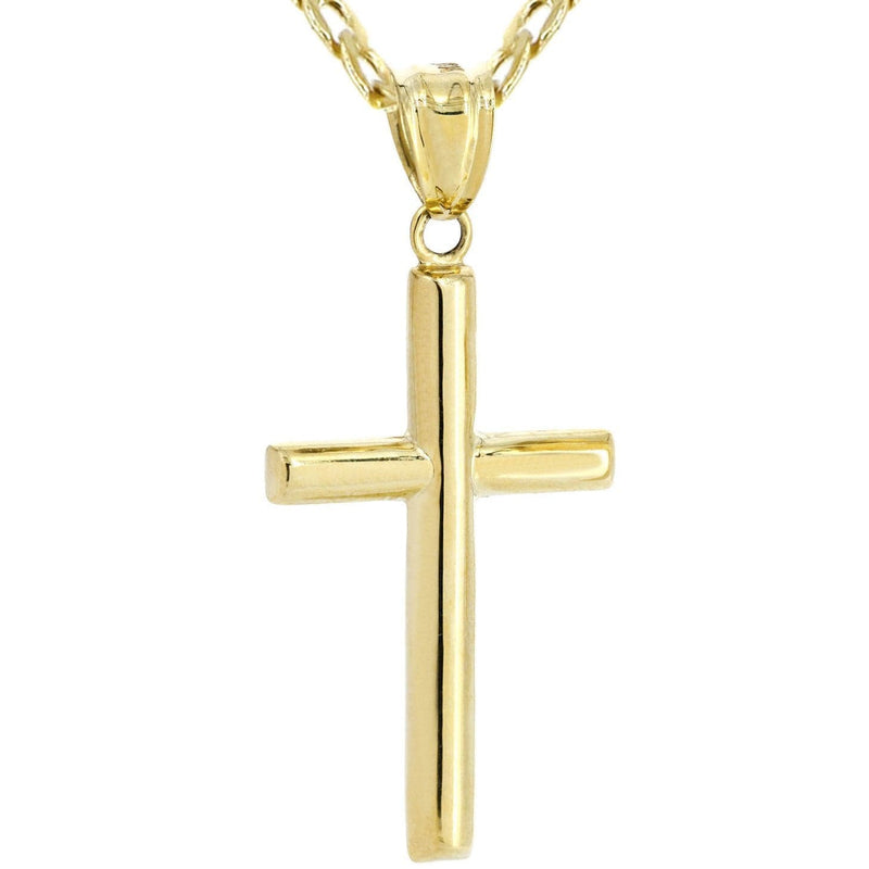 10K Gold Cross Necklace For Men | 6.5 Grams