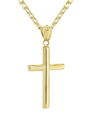 10K Gold Cross Necklace For Men | 6.5 Grams
