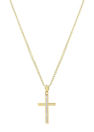 10K Gold Cross Necklace For Men | 6.5 Grams