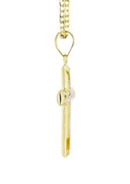 10K Gold Cross Necklace For Men | 6.5 Grams