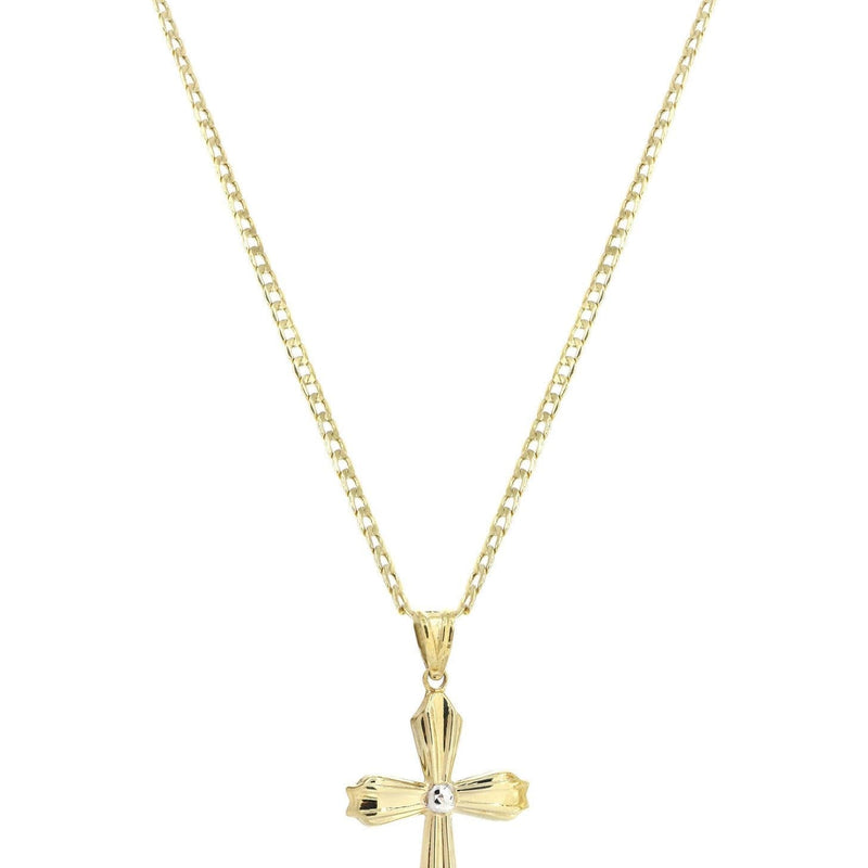 10K Gold Cross Necklace For Men | 6.22 Grams