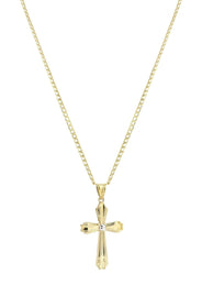 10K Gold Cross Necklace For Men | 6.22 Grams