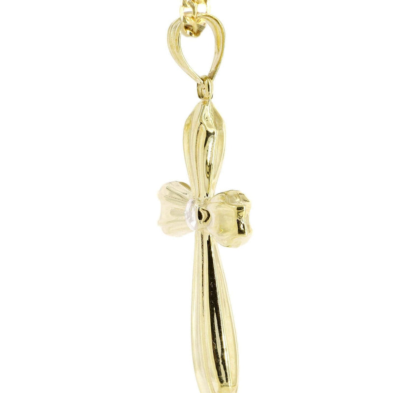 10K Gold Cross Necklace For Men | 6.22 Grams