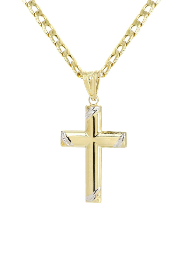 10K Gold Cross  Necklace For Men | 5.55 Grams