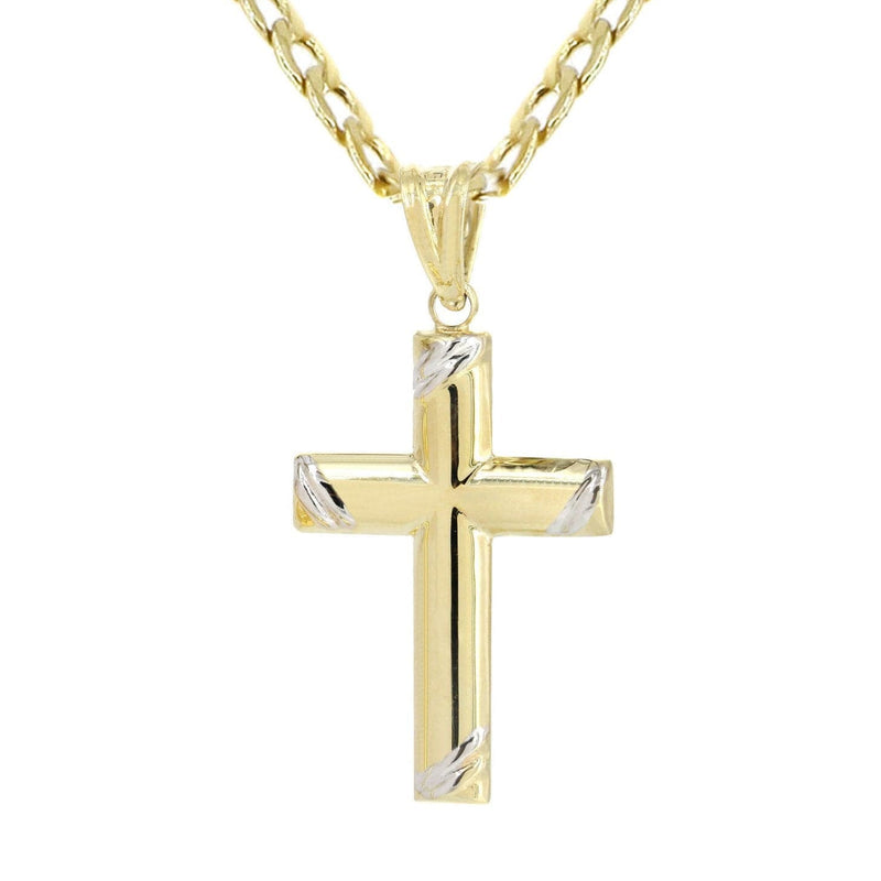 10K Gold Cross  Necklace For Men | 5.55 Grams