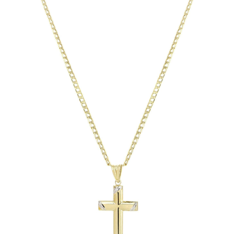 10K Gold Cross  Necklace For Men | 5.55 Grams