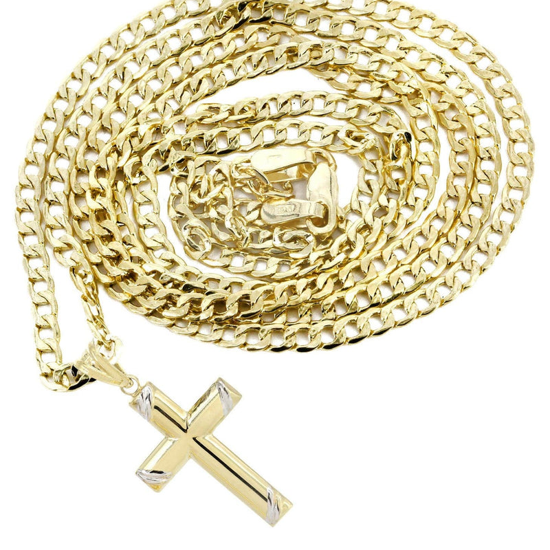 10K Gold Cross  Necklace For Men | 5.55 Grams