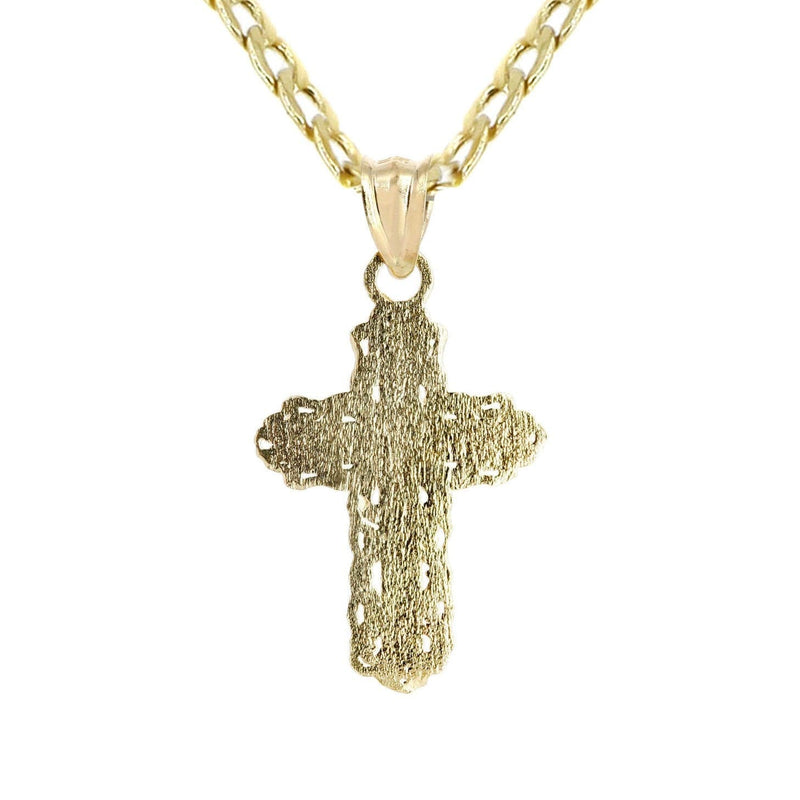 10K Gold Crucifix / Cross  Necklace For Men | 5.8 Grams