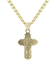 10K Gold Crucifix / Cross  Necklace For Men | 5.8 Grams
