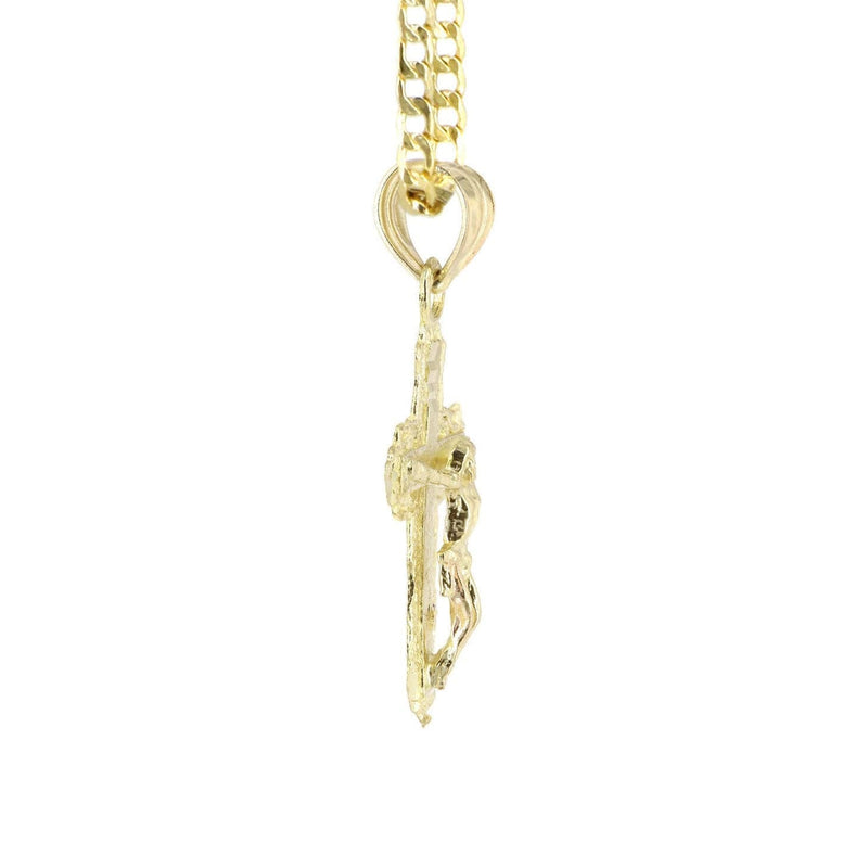 10K Gold Crucifix / Cross  Necklace For Men | 5.8 Grams