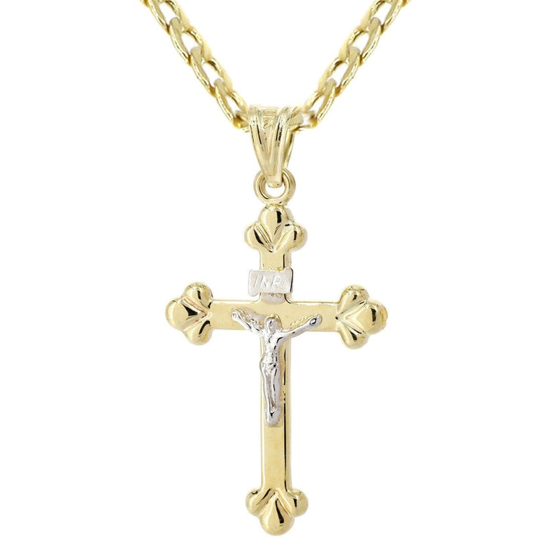 10K Gold Crucifix / Cross  Necklace For Men | 5.3 Grams