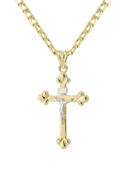 10K Gold Crucifix / Cross  Necklace For Men | 5.3 Grams